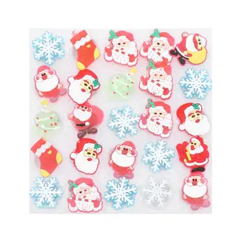 

25pcs Christmas Glowing Breastpin Funny Lapel Pins Brooch Luminous Boutonniere Christmas Gift Dress up Random Pattern