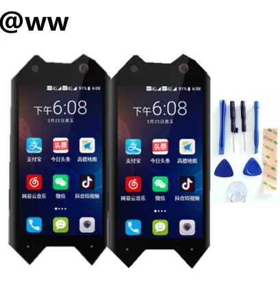 Для Unihertz Atom ЖК-дисплей с кодирующий преобразователь сенсорного экрана в сборе Замена с инструментами