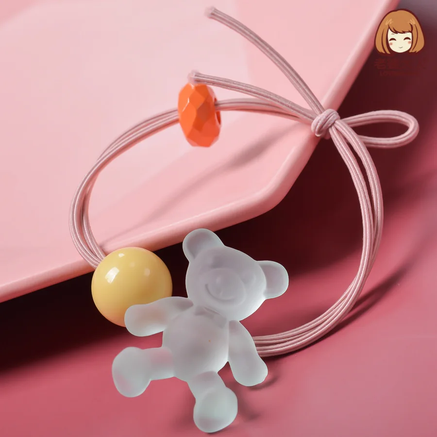 

His Wife Jelly Color Color Hyuna Candy-Colored INS Wind New Style Children for Tying Hair Hairband Hairband Hair Accessories