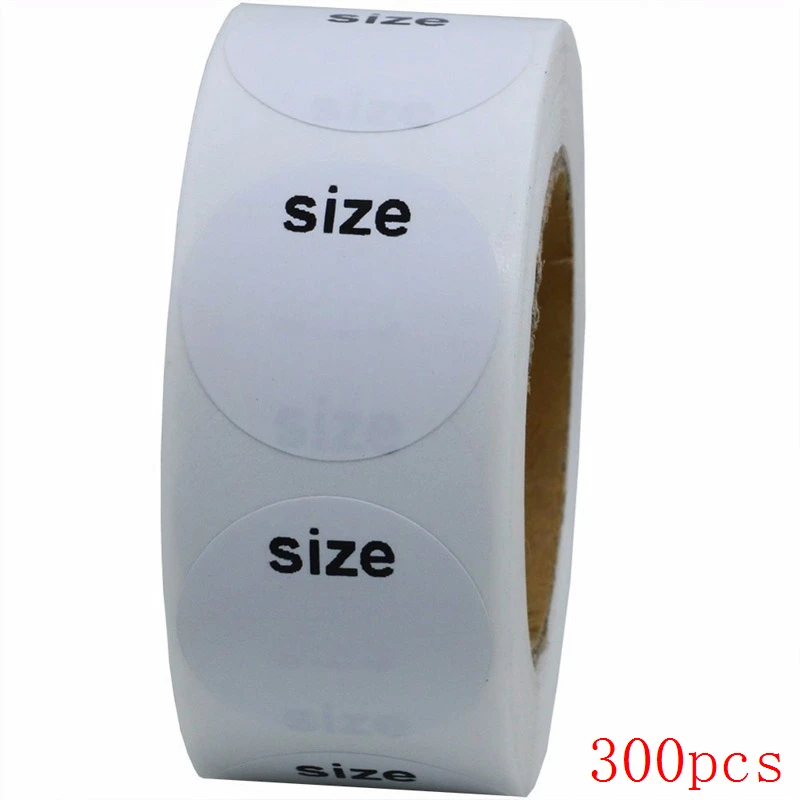 50-500pcs Self Adhesive Sticky White Label Writable Size Stickers Blank Note Label Wholesale low price Dimension: 25mm 