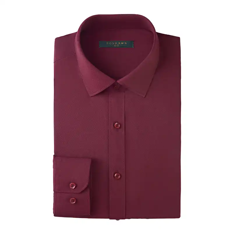 dark maroon dress shirt