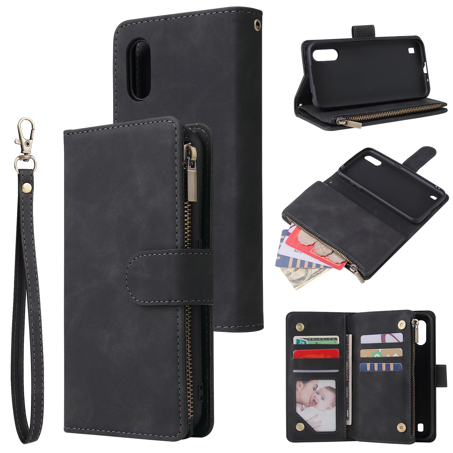 Retro Flip Leather Case for Samsung Galaxy A02S A03S A10 A11 A12 A13 A20 A21S A22 A31 A32 A33 A50 A52 A53 A73 Cards Wallet Cover