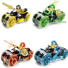 

New cartoon figure hero character motorcycle model doll building blocks assembled children's toys