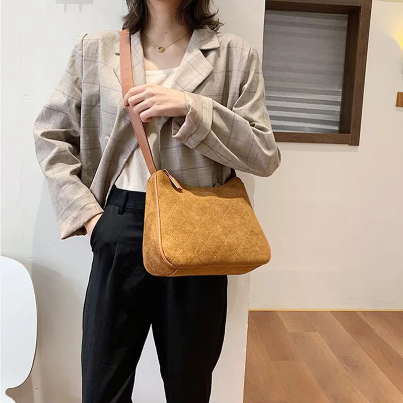 

2019 Fashion Autumn Winter Big Capacity Bucket Bag for Women Luxury Designer Wild Scub Leather Shoulder Messenger Bag All Match