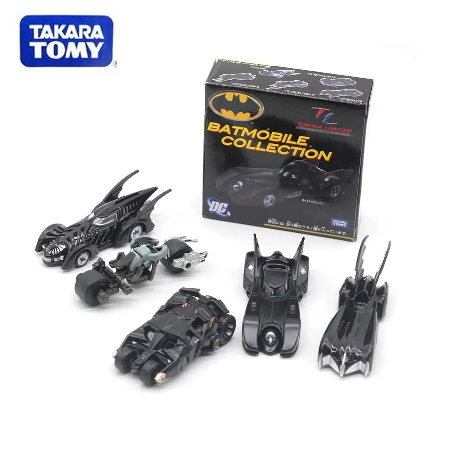 Оригинальные TAKARA TOMY Бэтмен металлический Бэтмобиль колесница коллекционные модели автомобилей из сплава игрушки с подарочной коробкой игрушки для детей