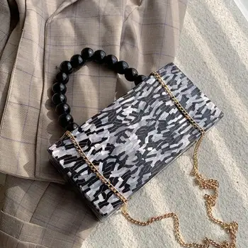 

Elegant Female Square Crossbody Bag Tote Box bag 2020 New High quality PVC Women's Designer Handbag Chain Shoulder Messenger Bag