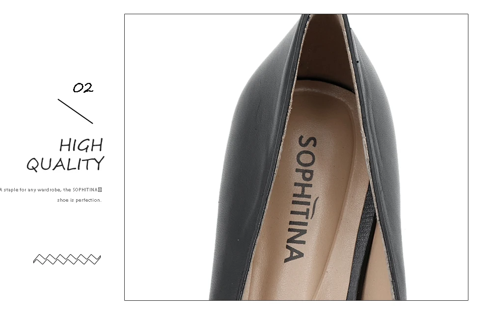 SOPHITINS сексуальный острый носок обувь на плоской подошве; высокое качество однотонного цвета из натуральной кожи ручной работы новая Для женщин обувь модная удобная обувь на плоской подошве, SC239