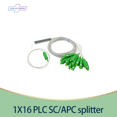 15 20 30ชิ้น/ล็อต1X16 PLC SC/APC Splitter SM 0.9มม.PVC G657A 1M FTTH Fiber Optic splitterขายส่งราคา