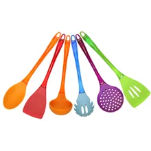 Напрямую от производителя, пищевых продуктов класса, нейлоновая кухонная утварь, набор из шести предметов, высокотемпературная стойкая антипригарная Кастрюля, кухонный гарнитур