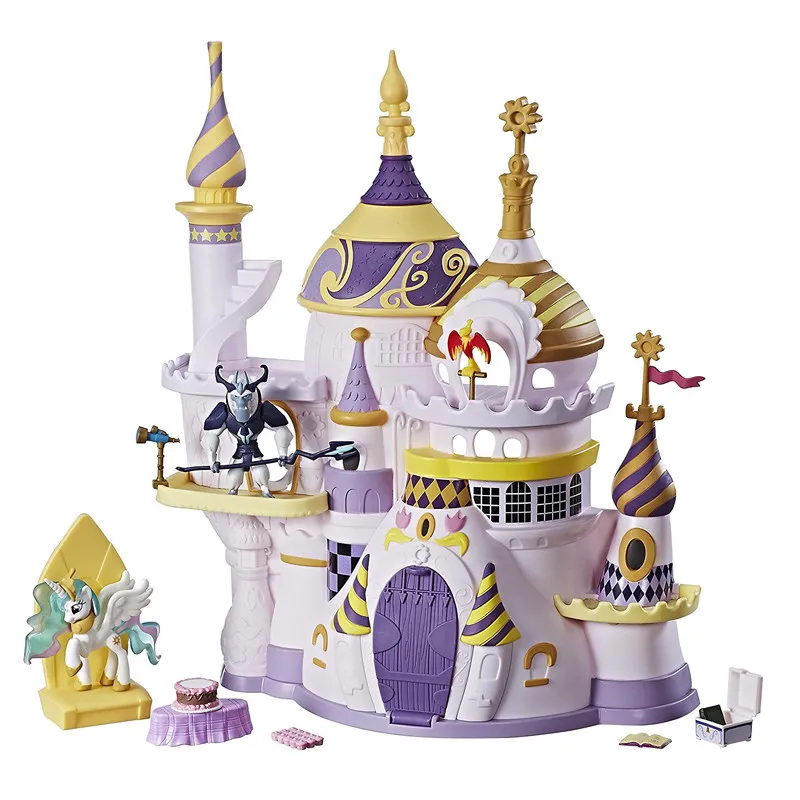 Оригинальная игра My Little Pony Canterlot замок игрушки магия друзья кристалл маленький