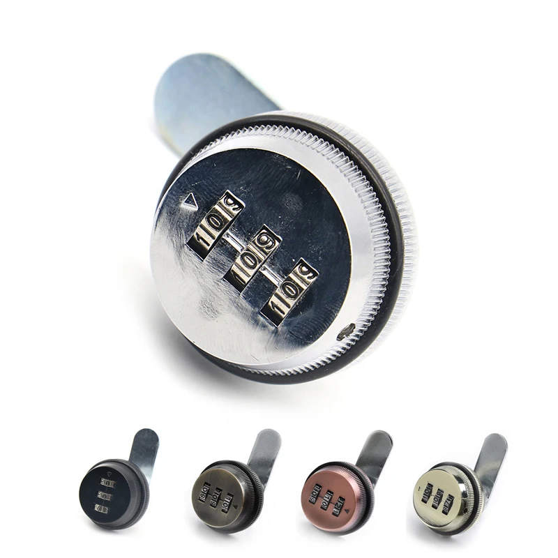 

Combination Cabinet Lock Black/Silver Zinc Alloy Password Locks Security Home Automation Cam Lock For Mailbox Cabinet Door