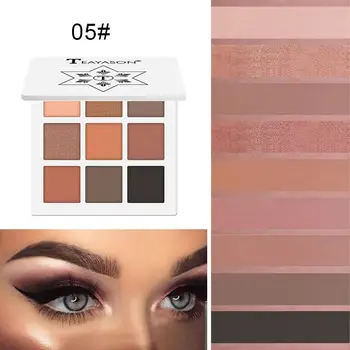 

1Pcs 9 Colors Glitter Matte Eyeshadow Professional Makeup Powder Palette Cosmetics Perfect Color Eye Shadow Tray For Women Girls
