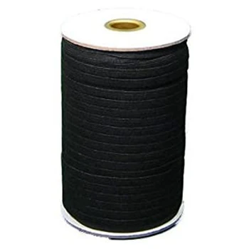

Black Flat Elastic Knitted Elastic Roll 1/4 Inch Width 144 Yards Perfect for Sewing & Craft