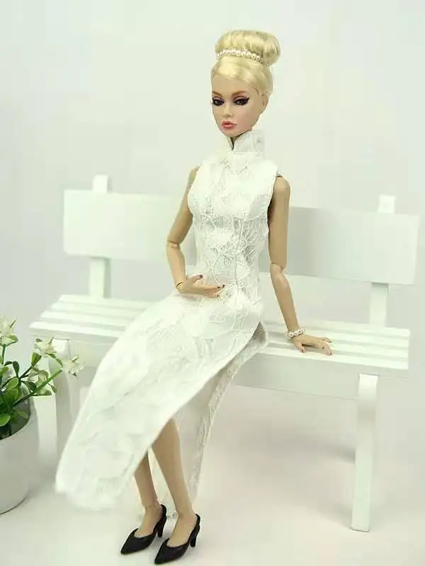 

1/6 BJD Clothes Cheongsam Chinese Traditional Dresses For Barbie Doll Clothes Qipao Princess Party Gown Dolls Accessories Toys