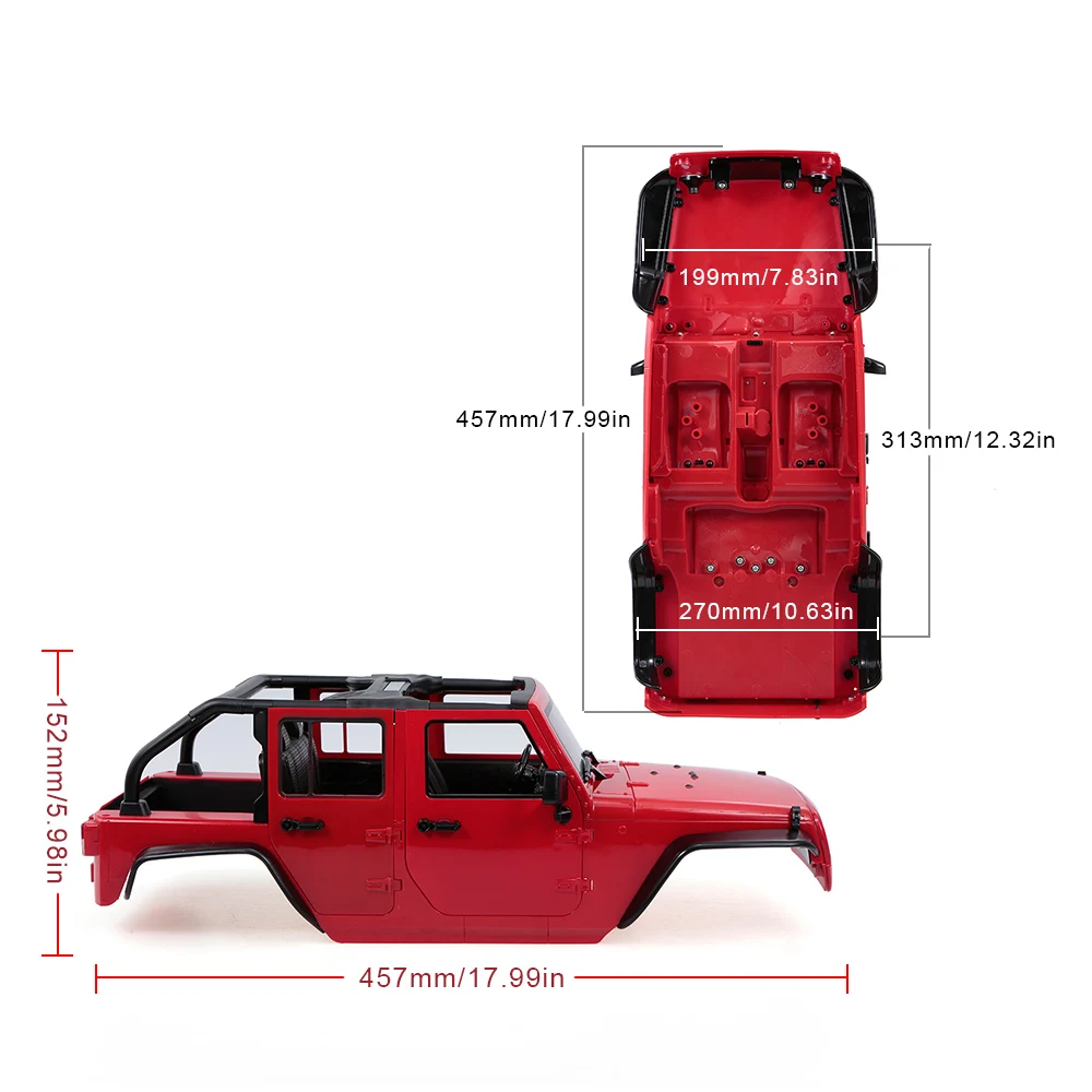 Высокое качество RC части жесткий пластиковый корпус кузова автомобиля для 313 мм