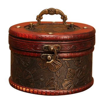 

Old-Fashioned Wooden Storage Box, Jewelry and Other Small Items Creative Storage Box, Jewelry Storage Box