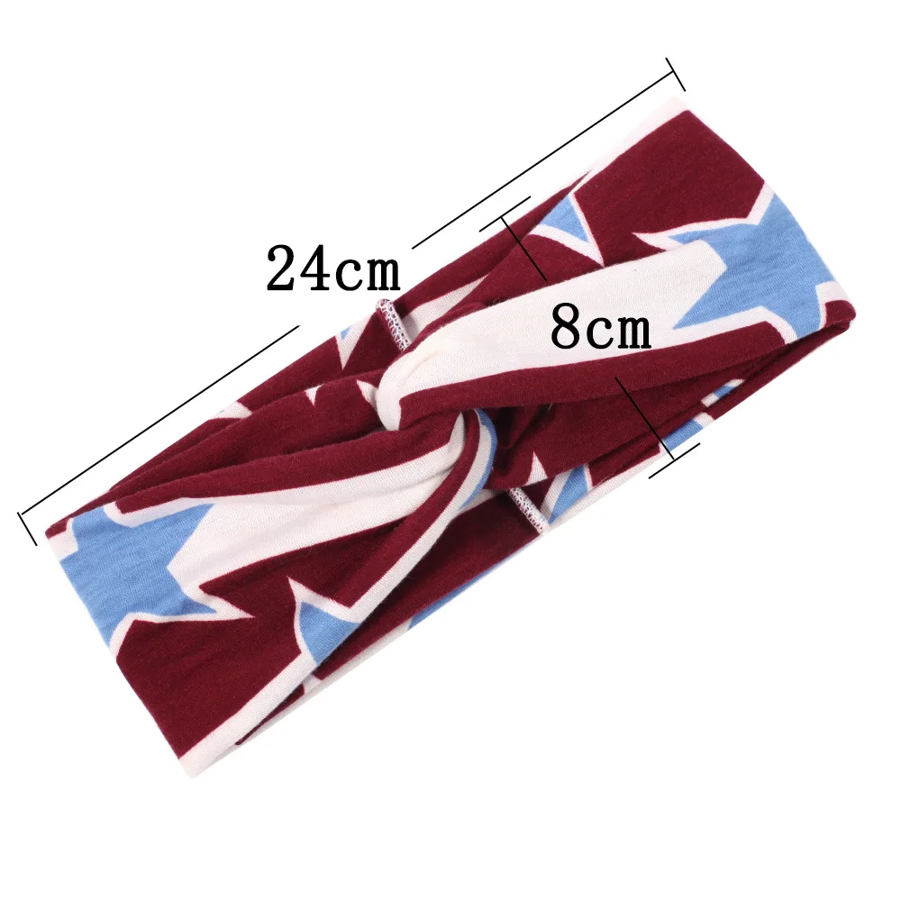 

Fashionable yoga movement headband fabric new European and American cross tie bow headband women's exercise fitness headband 20