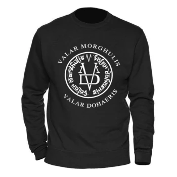 

Mans Pullovers Men Valar Morghulis Game Of Thrones Tops 2020 Keep Warm Winter Fall Hoodies Funny Streetwear Fashion Clothes