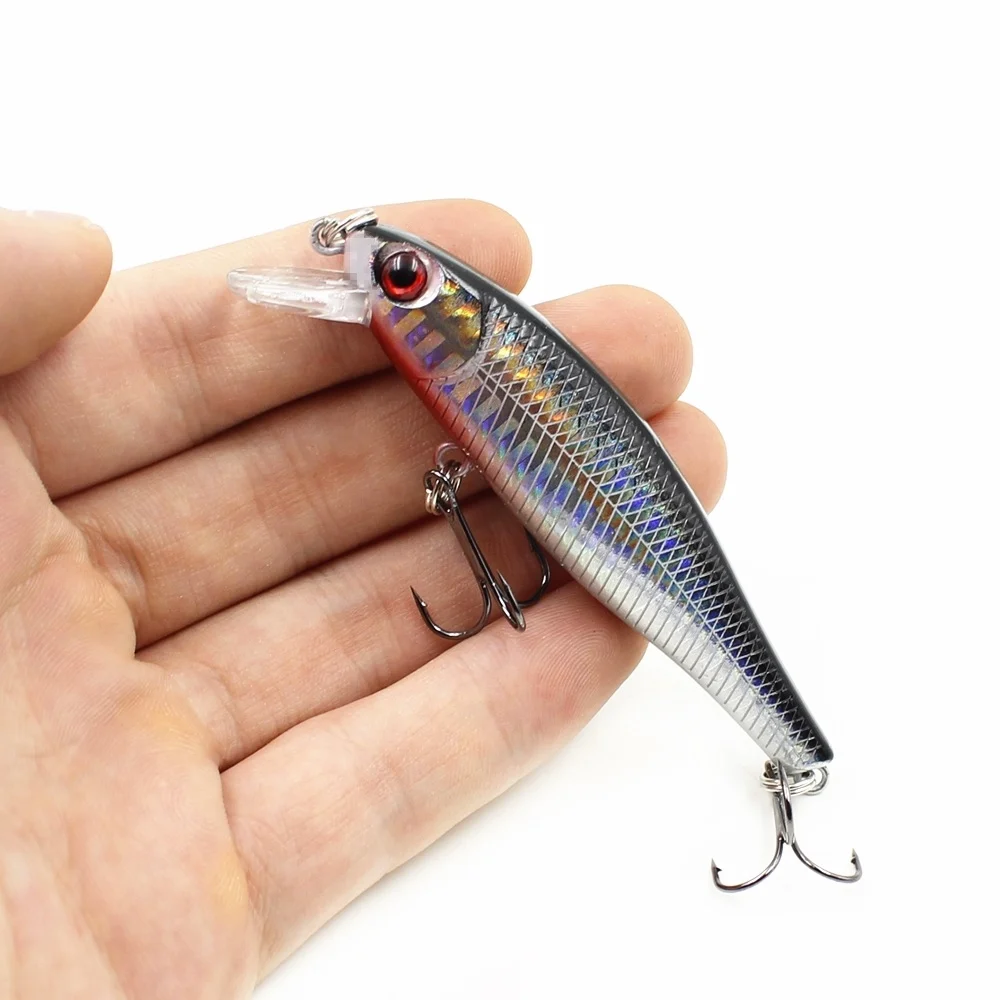 1 шт./лот 9 2 г см рыболовные приманки Minnow жесткие воблеры Crankbait 3D глаза пластиковые