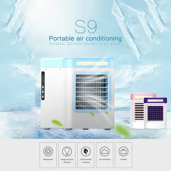 

S9 portable mini air conditioner Fan New Charging S9 Mini Portable Air Conditioning Fan Home Refrigerator Cooler US cooling fan
