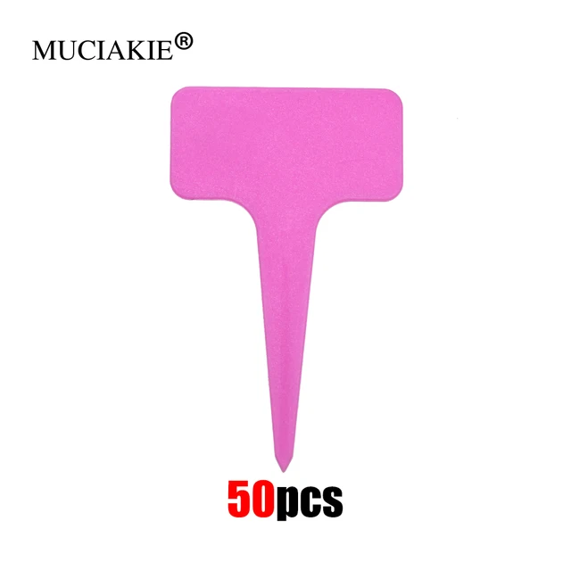 Muciakie 50Db Kertészeti Növény T Alak Vízálló Vastag Címkék Újrahasznosítható Műanyag Virág Bonsai Zöldség Óvoda Jelölők Szerszám - Image 6