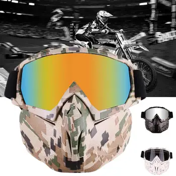 

Winter Motorcycle Snowmobile Helmet Goggles Mask Motocross Windproof Glasses