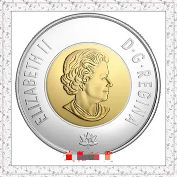 

Canada 2017 2 yuan color bicolor commemorative coin 150th anniversary of the founding of Canada