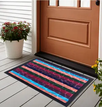 

Door Mat Floor Mat Carpet Loop-pile Thick Waterproof Non Slip Easy Clean DoorMats Indoor Outdoor Entrance Home Hotel Color Q7939
