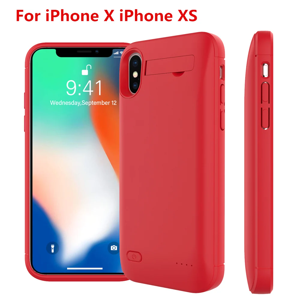 For iPhone 11 11 Pro 11 Pro Max 5 5S SE 5SE 6 6s 7 8 Plus Xr X Xs Max Battery Charger Case 4000mAh Power Bank Battery Case Coque - Цвет: For iPhone X XS