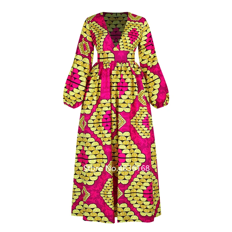 Robes africaines manches longues Dashiki 22