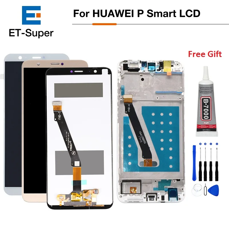 Для Huawei P Smart LCD дисплей кодирующий преобразователь сенсорного экрана в сборе
