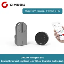 GIMDOW умный дверной замок Цифровой Bluetooth Интеллектуальный замок без изменения существующих замков беспроводное приложение Bluetooth управление