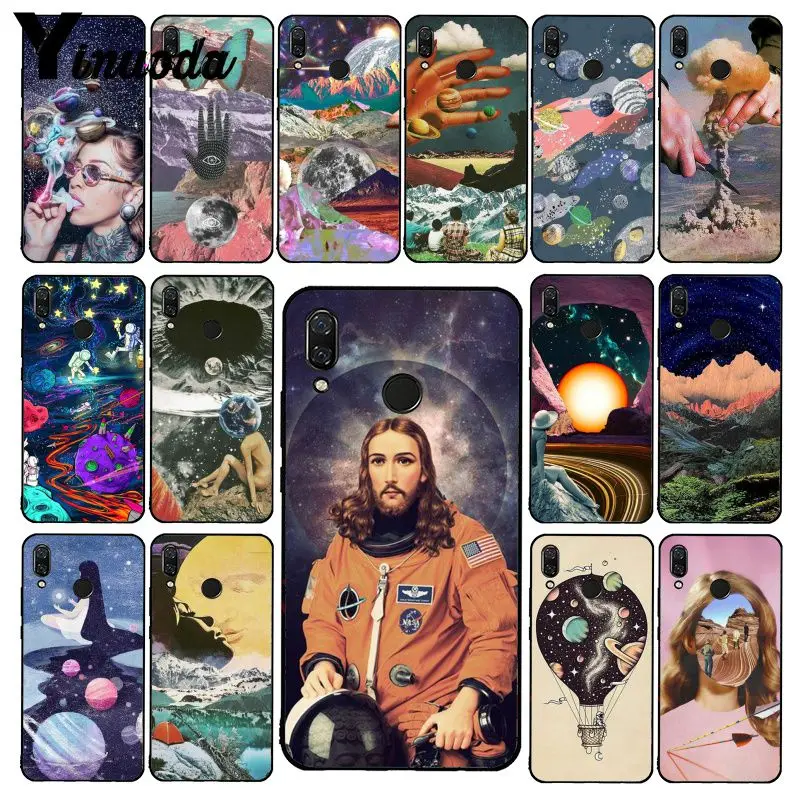 

Yinuoda Trippy Art aesthetic Phone Case for Xiaomi Redmi Note 7 5 4 Redmi 5plus 6A Note8 4X Note8Pro