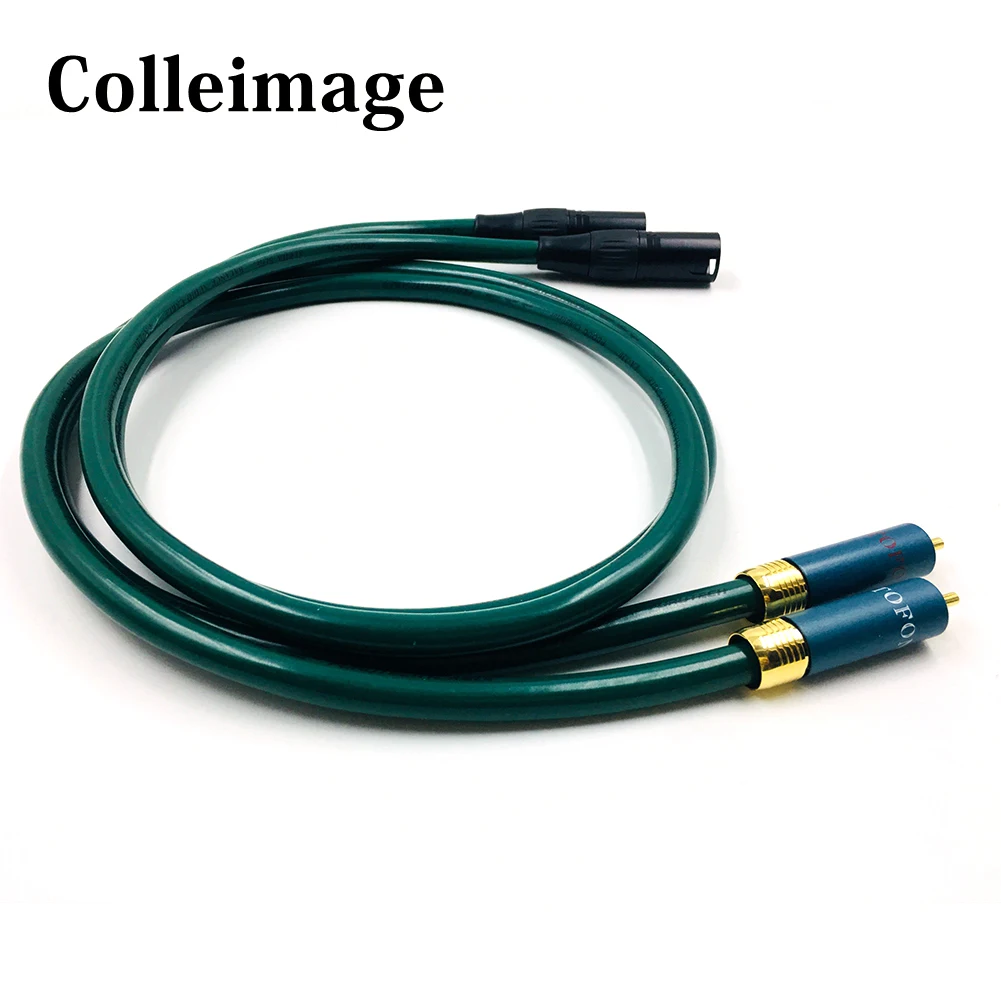 Colleimage Hifi FURUTECH OCC RCA to XLR Cable Amplifier CD Player Audio Speaker 3pin Balanced | Электроника
