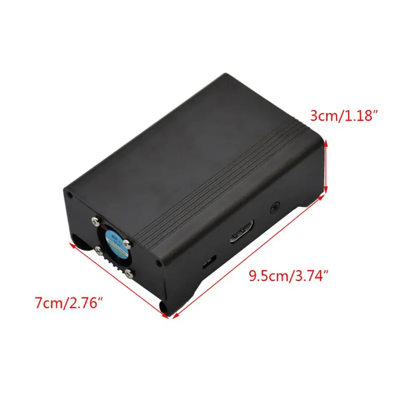 1 комплект алюминиевый защитный чехол металлический корпус для Raspberry Pi 3 Model B D08B