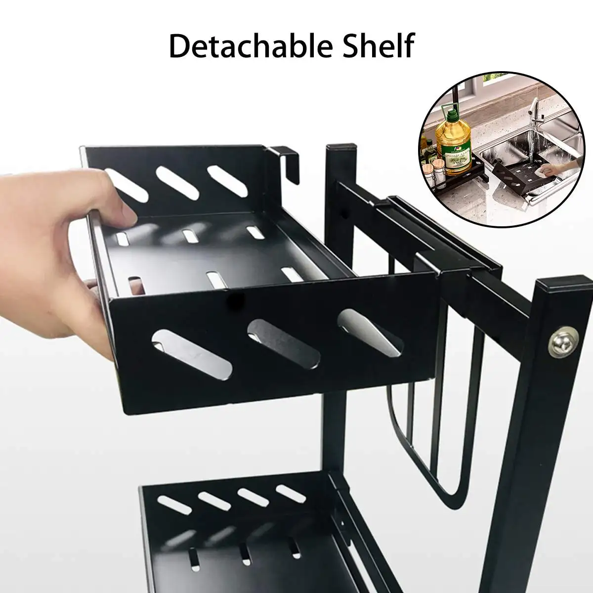 Kitchen Drainer Shelf for Dishes Bowl Over Sink Dish Drying Rack Stainless Steel Storage Counter Organizer Over Sink Space Saver