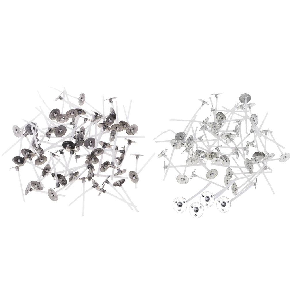 200x Pre Waxed Candle Wicks With Sustainers For Making Tea Light Candles DIY 200x Pre Waxed Candle Wicks With Sustainers For Making Tea Light Candles DIY