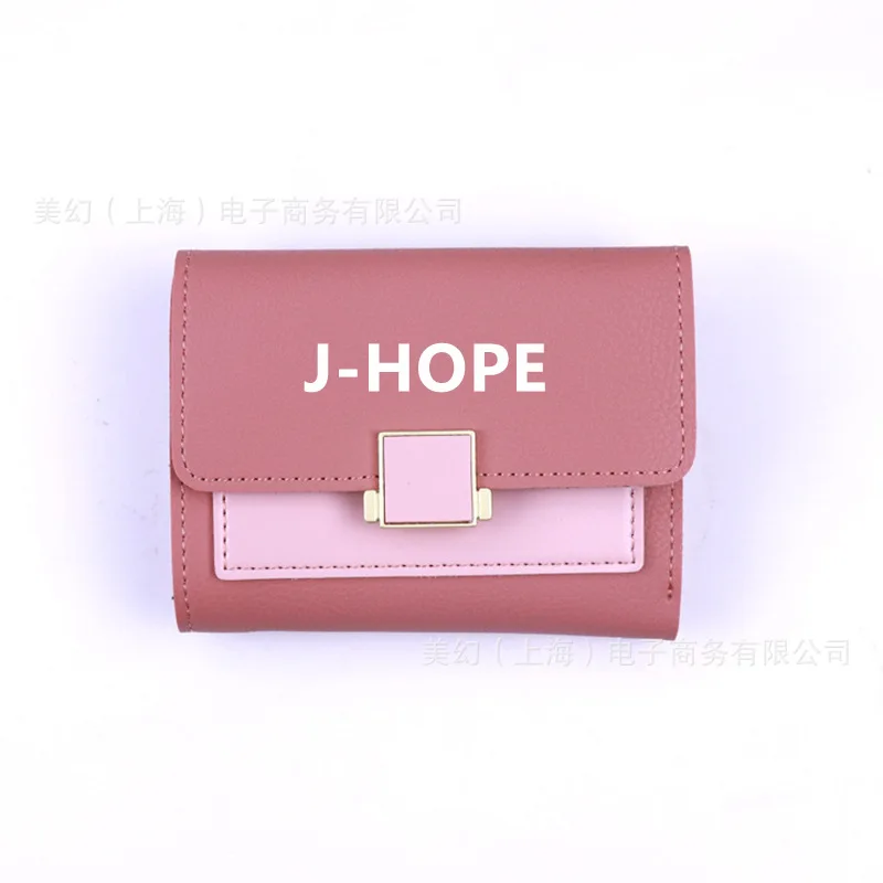 Kpop Bangtan JUNGKOOK Jimin V J-hope Кошелек для монет модный карман для карт для мальчиков - Цвет: J-HOPE--17