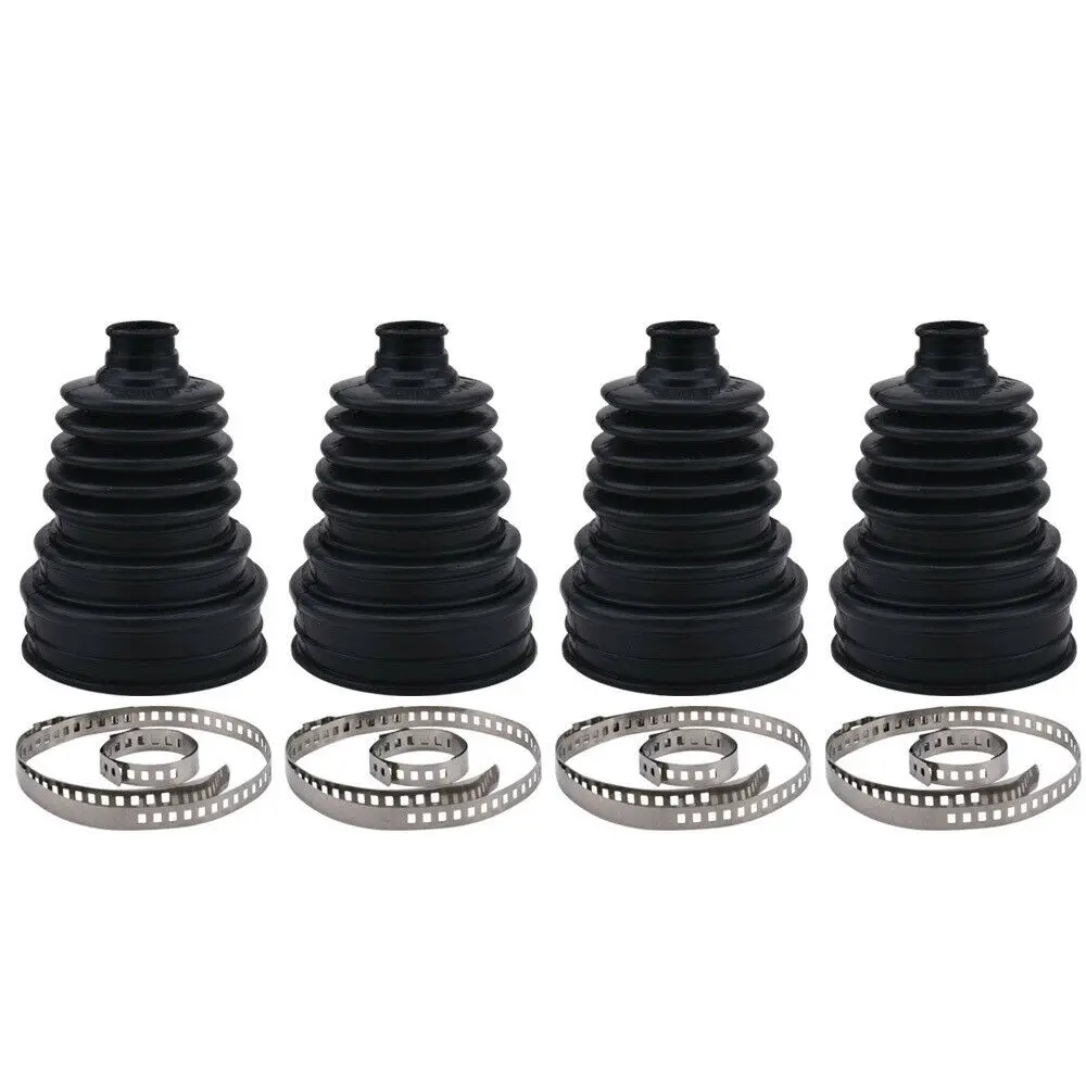 Car Accessories Silicone Constant Speed CV Boot Joint Dust Kit Cover Ball Round Clamp 4PC cv boot clamps axle boot clamps cv boot dust cover