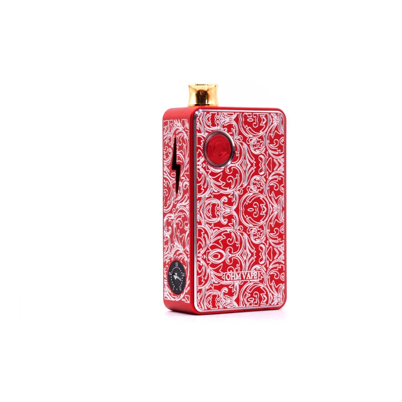 Ом AIO Vape комплект 45 Вт коробка мод комплект 3 мл испаритель бак Ом aio Pod мощность от одного 18650 VS Dotmod Dotaio электронная сигарета Vape - Цвет: red carving