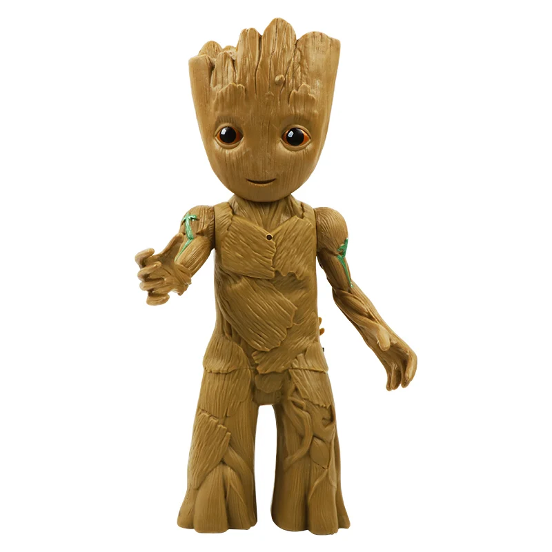 Groot Not Box Marvel стражи Галактики растущий Грут Капитан Америка Мстители Титан герой серии Фигурки игрушки для детей - Цвет: Groot Not Box