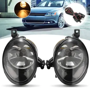 

Pair Fog Light Lamp Cable Kit for VW for Volkswagen Jetta MK6 2011 2012 2013 2014 for EOS for Caddy for Touran for Beetle R-line