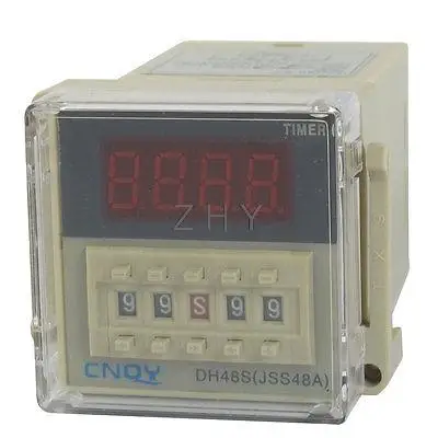 

DH48S-2Z LCD Display Time Timer Delay Relay 8-Pin DPDT 0.01S-99H99M AC/DC36V