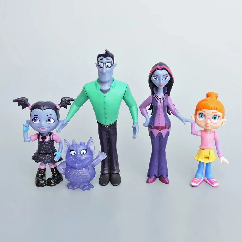 Поступление 10 шт. куклы Junior Vampirina, милые ПВХ Аниме фигурки, игрушки для детей на день рождения, рождественские подарки, сумки, Прямая поставка