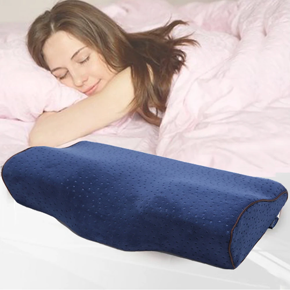 

Slow Rebound Butterfly Memory Pillow Bedding Cervical Neck Pillow Sleep Multicolor Velvet Memory Foam Sponge Pillow Dropshipping
