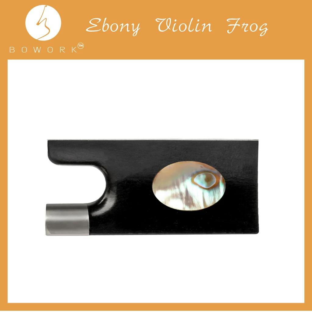 BOWORK 1pc 4/4 Violin Bow Use Parts Ebony Frog Violinist Luthier DIY | Спорт и развлечения