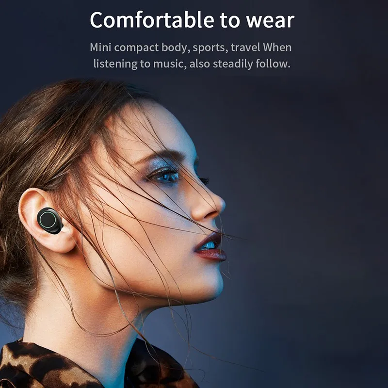 Wireless Earphones TWS Wireless Bluetooth 5 0 Headphones LED Display Waterproof Headphone 2600mAh Charging Case With Microphone
