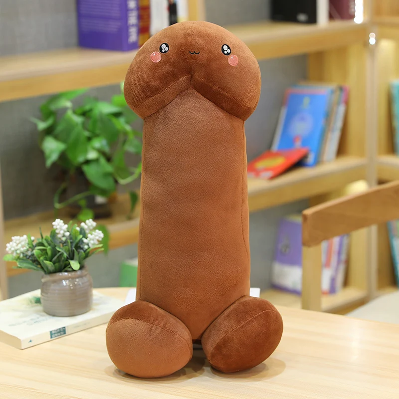 Big Size Creative Plush Penis Toy Doll Funny Soft Stuffed Plush Simulation Dick Pillow Cute Sexy Hormone Gift for Girlfriend