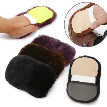

1 PCS Leather Shoes Leather Bag Cleaning Gloves Soft Imitation Wool Polishing Cloth Shoe Brush Home Use