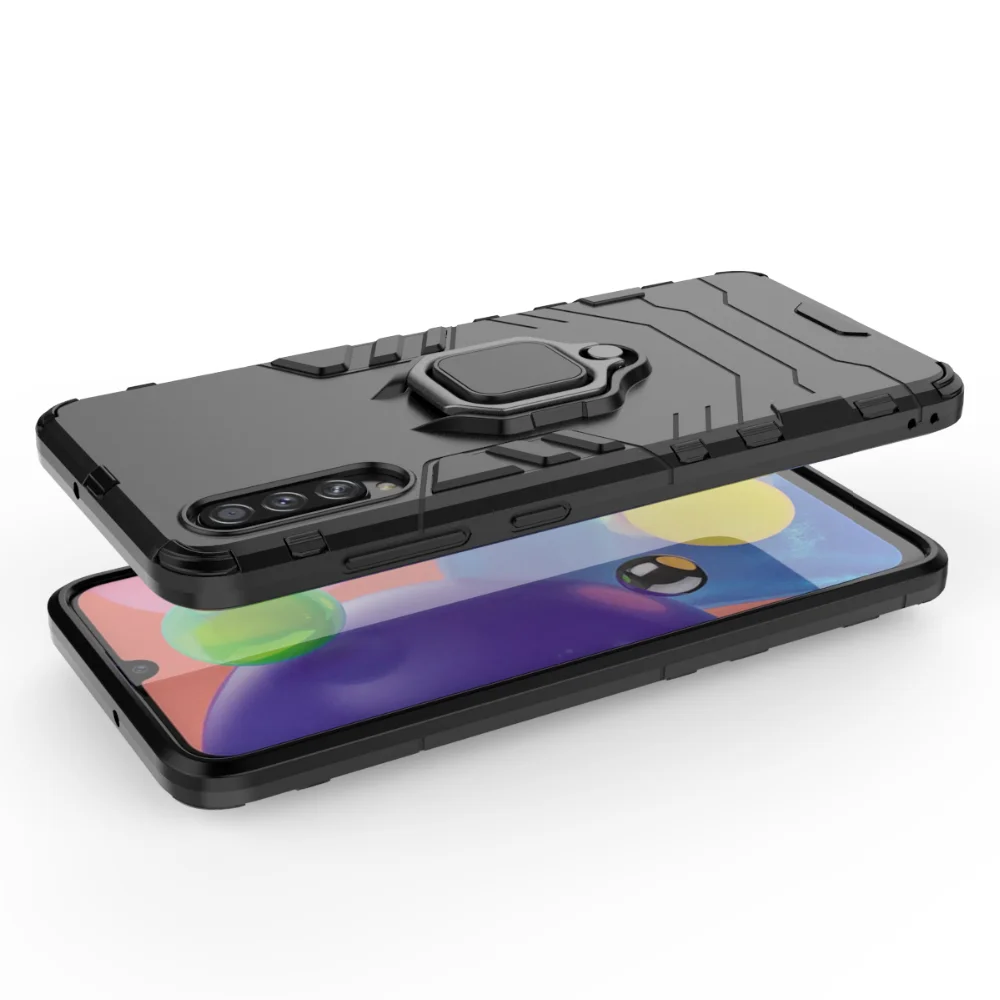 Tigenkey чехол для samsung Galaxy A70S, роскошная задняя крышка с кольцом, противоударный чехол-подставка для samsung Galaxy A70S, чехол